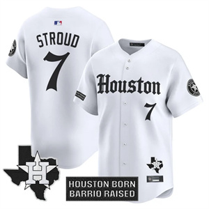 Men's Houston Astros 'Gothic Edition' Vapor Premier Limited Jersey V2 All Stitched CJ Stroud #7