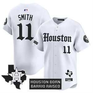 Men's Houston Astros 'Gothic Edition' Vapor Premier Limited Jersey V2 All Stitched Cam Smith #11