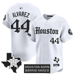 Men's Houston Astros 'Gothic Edition' Vapor Premier Limited Jersey V2 All Stitched Yordan alvarez #44