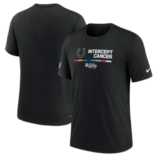 Men's Indianapolis Colts 2022 Black Crucial Catch Performance T-Shirt