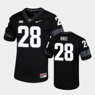 Men's Iowa State Cyclones #28 Breece Hall Black Stitched Game Jersey