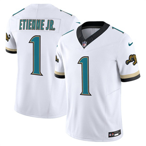 Men's Jacksonville Jaguars Florida Patch Vapor Jersey All Stitched Travis Etienne Jr.