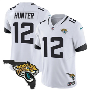 Men's Jacksonville Jaguars Florida Patch Vapor Jersey All Stitched Travis Hunter #12
