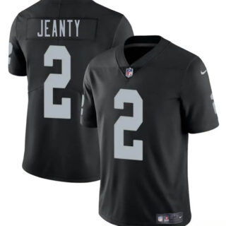 Men's Las Vegas Raiders #2 Ashton Jeanty Black 2025 Draft Vapor Untouchable Limited Stitched Football