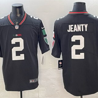 Men's Las Vegas Raiders #2 Ashton Jeanty Black Mexico Vapor Limited Stitched Football Jersey