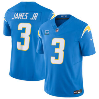 Men's Los Angeles Chargers #3 Derwin James Jr. Light Blue 2023 F.U.S.E. With 3-Star C Patch Vapor Untouchable Limited Stitched Jersey
