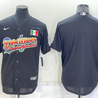 Men's Los Angeles Dodgers Blank Black Stitched Baseball Jersey