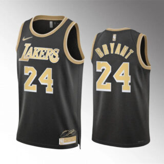Men's Los Angeles Lakers #24 Kobe Bryant Black 2024 Select Series Stitched Basketball Jersey