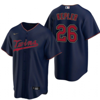 Men's Minnesota Twins #26 Max Kepler Navy Cool Base Stitched Jersey
