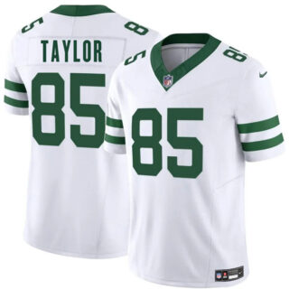 Men's New York Jets #85 Mason Taylor White 2025 Draft F.U.S.E. Vapor Untouchable Limited Stitched Jersey