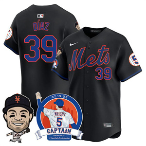 Men's New York Mets #39 Edwin Diaz David Wright Mets Legend Jersey V2 All Stitched