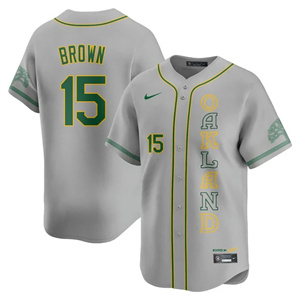 Men's Oakland Athletics City Connect Concept Jersey All Stitched Seth Brown #15