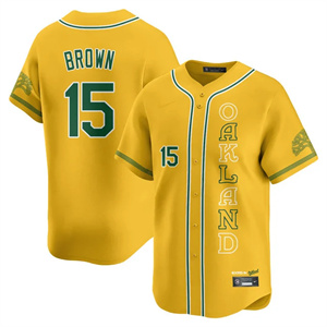 Men's Oakland Athletics City Connect Concept Jersey All Stitched Seth Brown #15