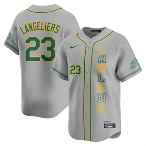 Men's Oakland Athletics City Connect Concept Jersey All Stitched Shea Langeliers #23