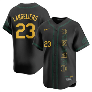 Men's Oakland Athletics City Connect Concept Jersey All Stitched Shea Langeliers #23