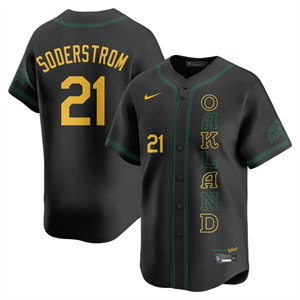 Men's Oakland Athletics City Connect Concept Jersey All Stitched Tyler Soderstrom #21