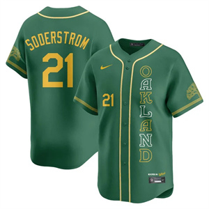 Men's Oakland Athletics City Connect Concept Jersey All Stitched Tyler Soderstrom #21