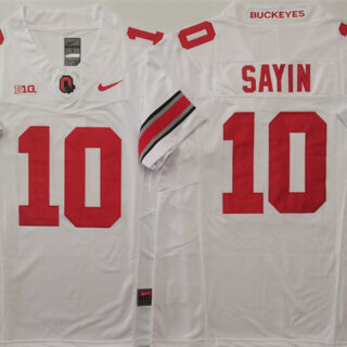 Men's Ohio State Buckeyes #10 Julian Sayin White 2025 F.U.S.E. Limited Stitched Jersey 2