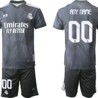 Men's Real Madrid Custom 22 23 Black Soccer Jersey Suit