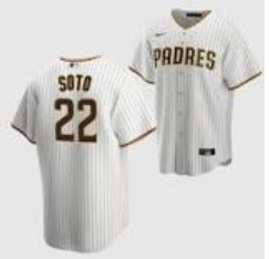 Men's San Diego Padres #22 Juan Soto White Flex Base Stitched Jersey