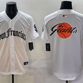 Men's San Francisco Team Big Logo White 'Gothic Fog Edition' Vapor Premier Limited Stitched Baseball Jerseys