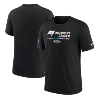 Men's Tampa Bay Buccaneers 2022 Black Crucial Catch Performance T-Shirt