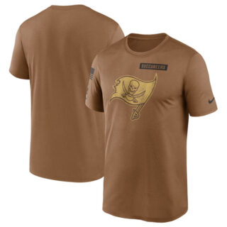 Men's Tampa Bay Buccaneers 2023 Brown Salute To Service Legend Performance T-Shirt