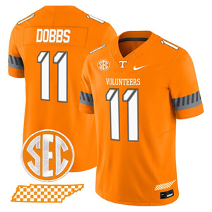 Men's Tennessee Volunteers #11 Joshua Dobbs 2025 'Smokey Grey Series' Vapor Limited Jersey V2 All Stitched