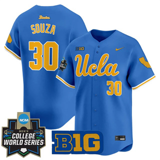 Men's UCLA Bruins #30 August Souza 2025 World Series Vapor Premier Limited Jersey All Stitched