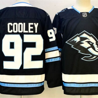 Men's Utah Mammoth #92 Logan Cooley Navy 2025 Stitched Jersey