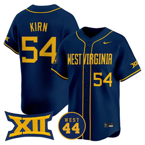 Men's West Virginia Mountaineers #54 Griffin Kirn 2025 Vapor Premier Limited Jersey All Stitched