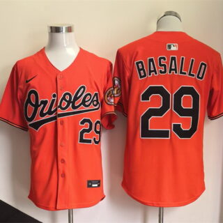 Men's Baltimore Orioles #29 Samuel Basallo Orange 2026 Limited Stitched Baseball Jersey