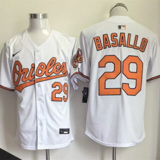 Men's Baltimore Orioles #29 Samuel Basallo White 2026 Limited Stitched Baseball Jersey