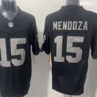 Men's Las Vegas Raiders #15 Fernando Mendoza Black F.U.S.E. Vapor Untouchable Limited Stitched Football Jersey
