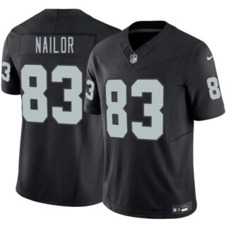 Men's Las Vegas Raiders #83 Jalen Nailor Black 2026 F.U.S.E. Vapor Untouchable Limited Stitched Football Jersey
