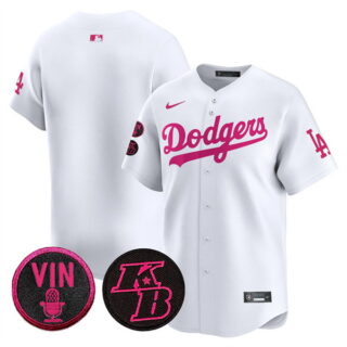 Men's Los Angeles Dodgers Blank White 2026 Mother's Day Vapor Premier Limited Stitched Baseball Jersey