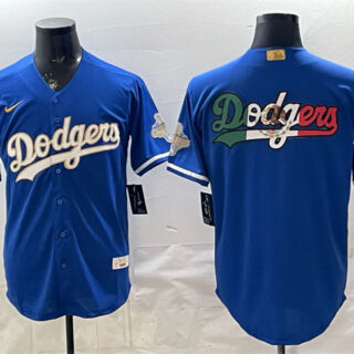 Men's Los Angeles Dodgers Team Big Logo Royal 2026 Alternate Gold Collection Stadium Stitched Baseball Jersey