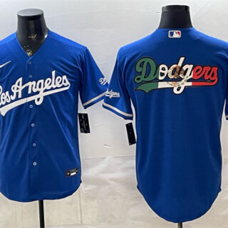 Men's Los Angeles Dodgers Team Big Logo Royal Alternate Stadium Stitched Baseball Jersey s
