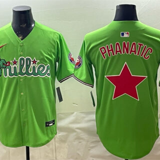 Men's Philadelphia Phillies Light Green Phanatic Limited Stitched Jersey