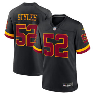 Men's #52 Sonny Styles Washington Commanders Game Jersey Black