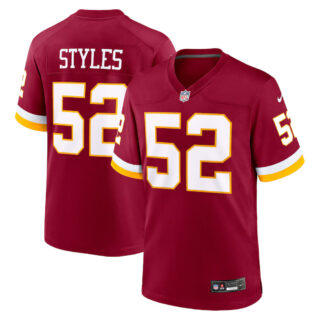 Men's #52 Sonny Styles Washington Commanders Game Jersey Burgundy