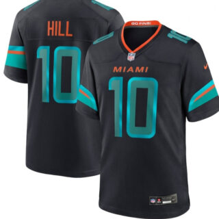 Men's #10 Tyreek Hill Miami Dolphins Rivalries Collection Game Jersey