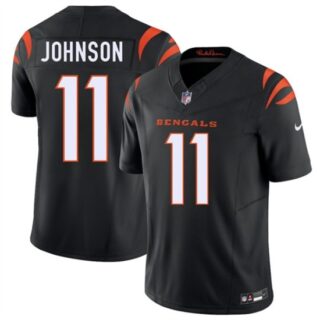 Men's Cincinnati Bengals #11 Josh Johnson Black 2026 F.U.S.E. Vapor Untouchable Limited Football Stitched Jersey
