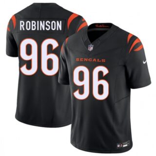 Men's Cincinnati Bengals #96 Landon Robinson Black 2026 Draft F.U.S.E. Vapor Untouchable Limited Football Stitched Jersey