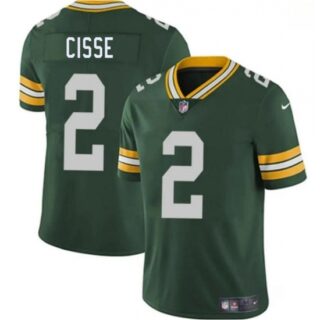 Men's Green Bay Packers #2 Brandon Cisse Green 2026 Vapor Untouchable Limited Football Stitched Jersey