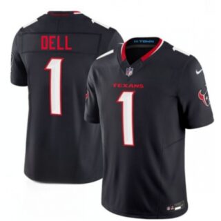 Men's Houston Texans #1 Tank Dell Navy 2nd Alternate 2026 F.U.S.E. Vapor Limited Football Stitched Jersey