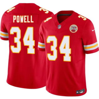 Men's Kansas City Chiefs #34 ShunDerrick Powell Red 2026 F.U.S.E. Vapor Untouchable Limited Stitched Football Jersey
