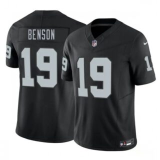 Men's Las Vegas Raiders #19 Malik Benson Black 2026 F.U.S.E. Vapor Untouchable Limited Football Stitched Jersey
