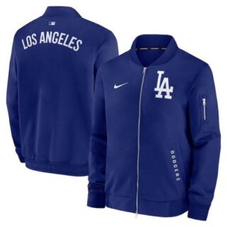 Men's Los Angeles Dodgers Blank Blue Jacket FG