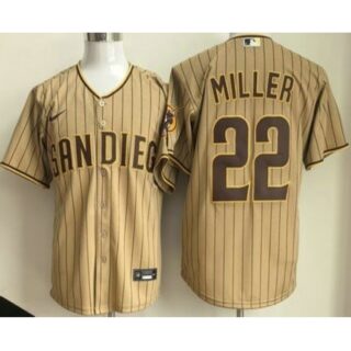Men's San Diego Padres #22 Mason Miller Khaki Limited Jersey